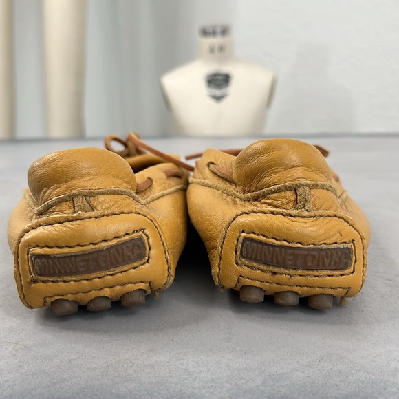 Minnetonka Kilty Deerskin Fringe Soft Sole Moccasins Slip On - Picture 5 of 10